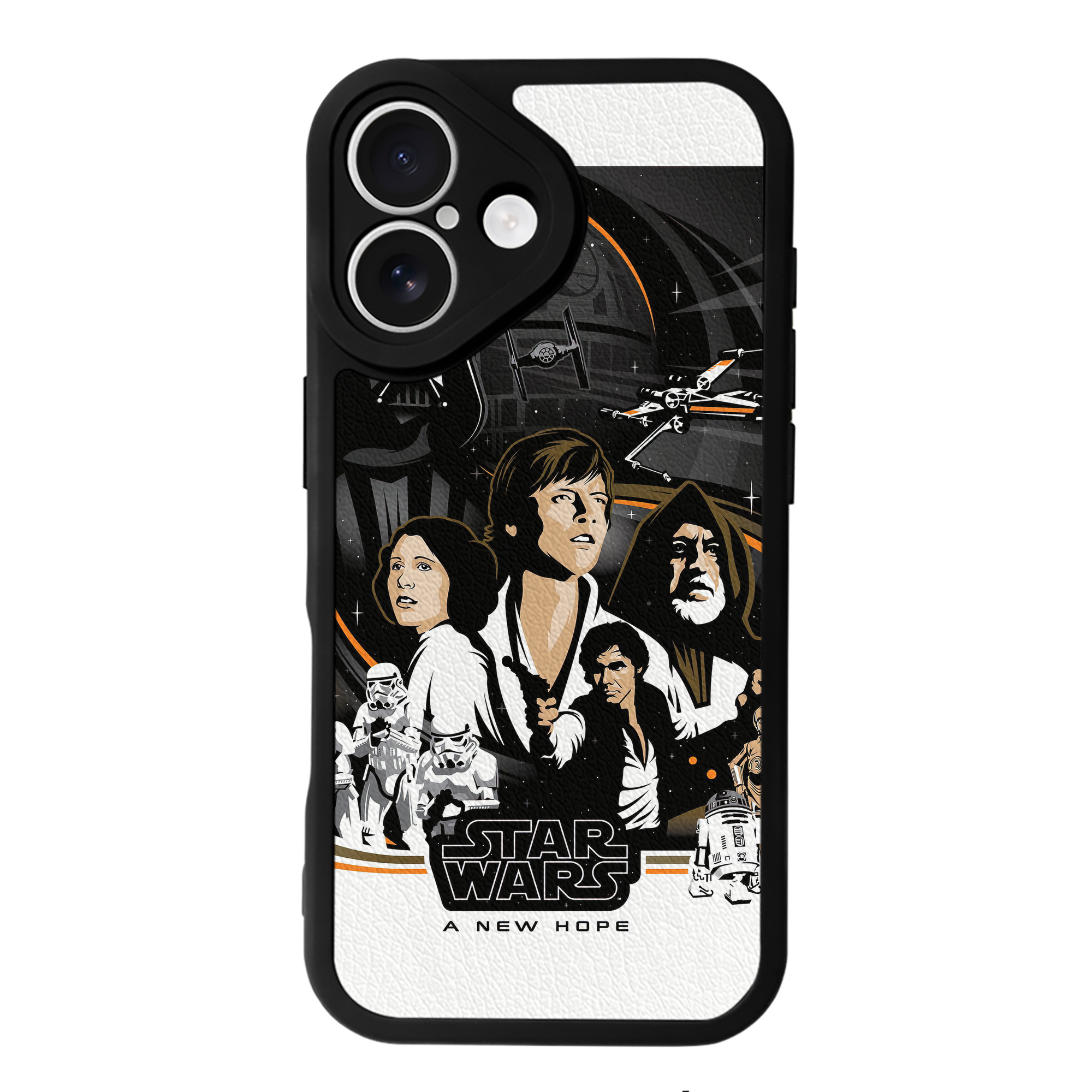 （画像用） スター・ウォーズ Star Wars 【iPhone 16シリーズ対応】シリコンスマホケース（レザー調） 材質：シリコン